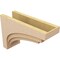 Ekena Millwork 10"W x 30"D x 20"H Classic Rockford Rough Cedar Woodgrain TimberThane Corbel, Primed Tan CORUR10X30X20ROCRCPR - alternate 6